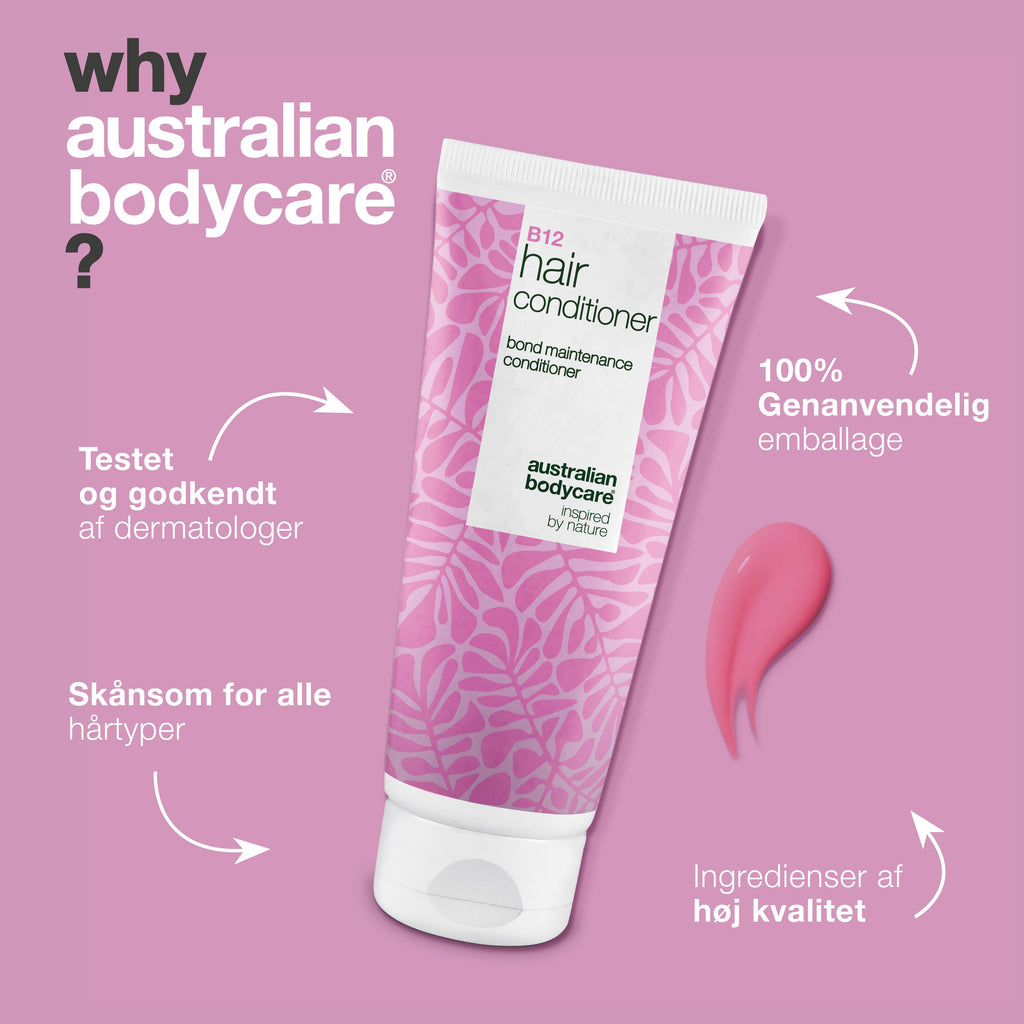 Vitamin B12 Hair Conditioner – Styrker tørt og svækket hår indefra — Vitamin B12 Hair Conditioner mod skadet hår. Bond-effekt styrker og genopbygger. Med Vitamin B12, Panthenol og Elaya Renova™.