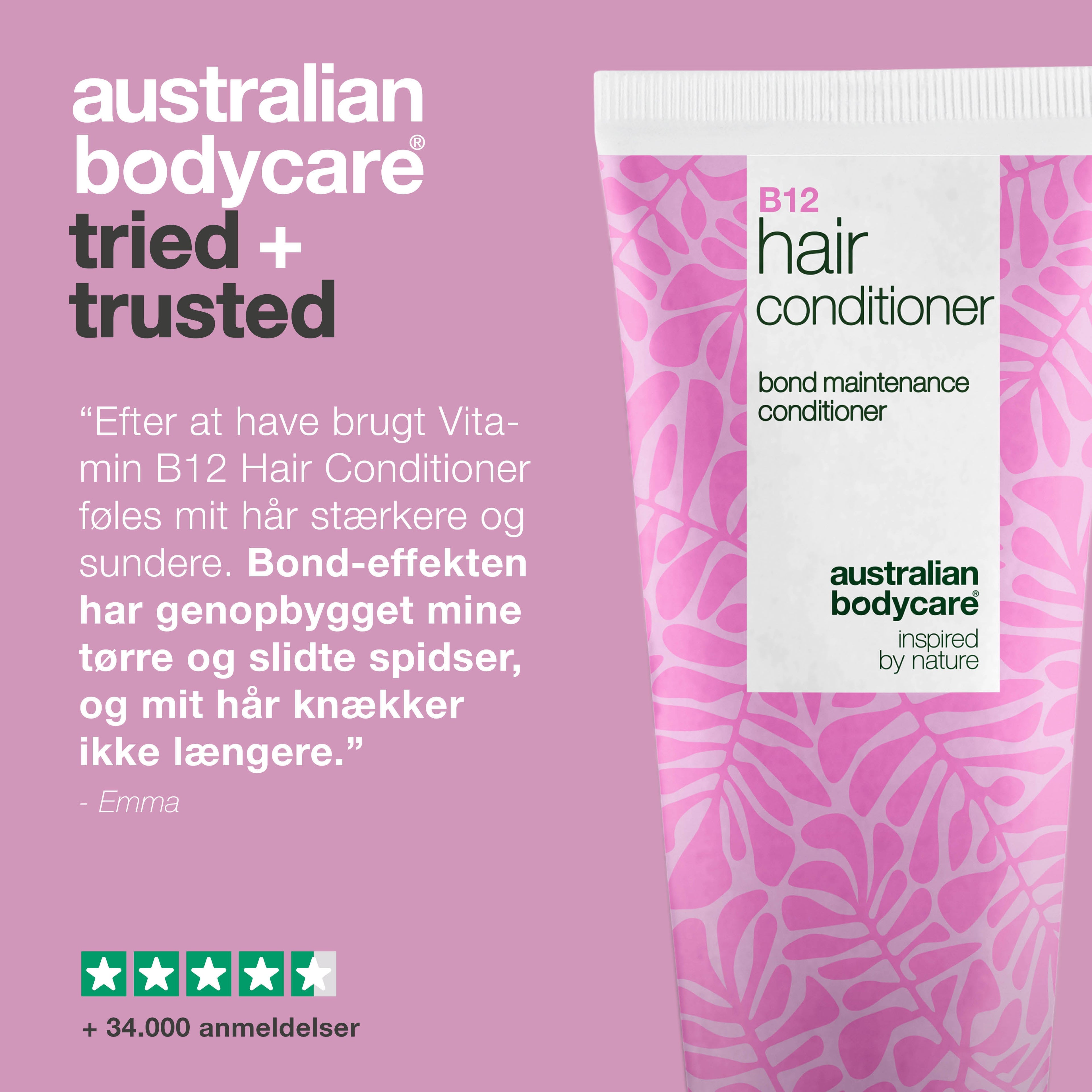 Vitamin B12 Hair Conditioner – Styrker tørt og svækket hår indefra — Vitamin B12 Hair Conditioner mod skadet hår. Bond-effekt styrker og genopbygger. Med Vitamin B12, Panthenol og Elaya Renova™.