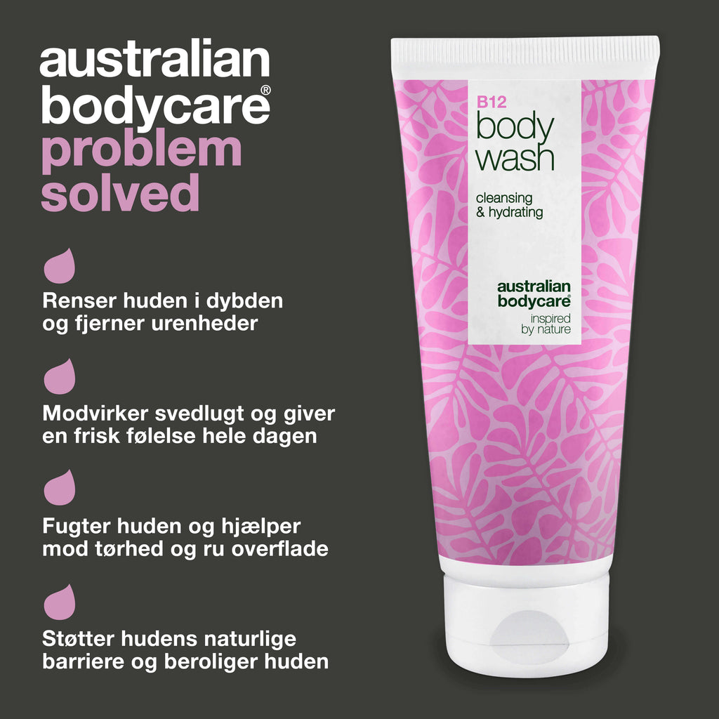 Body Wash med B12 – Til daglig fugt og næring — B12 Body Wash – daglig pleje, der renser, fugter og beroliger huden.