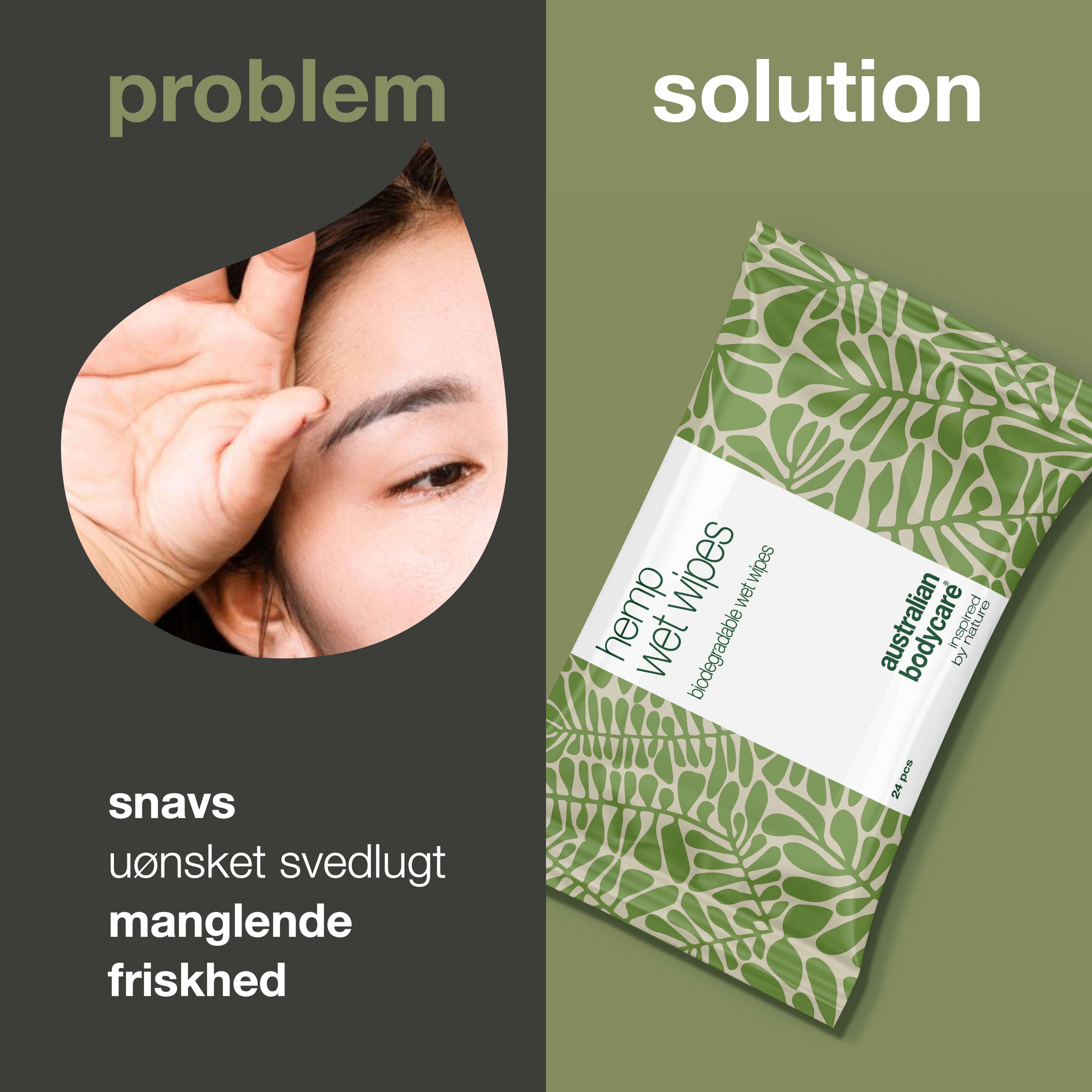 Vådservietter til skånsom rens – med hamp og aloe vera — Effektive vådservietter, der renser og opfrisker huden. Med hampfrøolie og aloe vera. Perfekte til hænder, ansigt og krop.