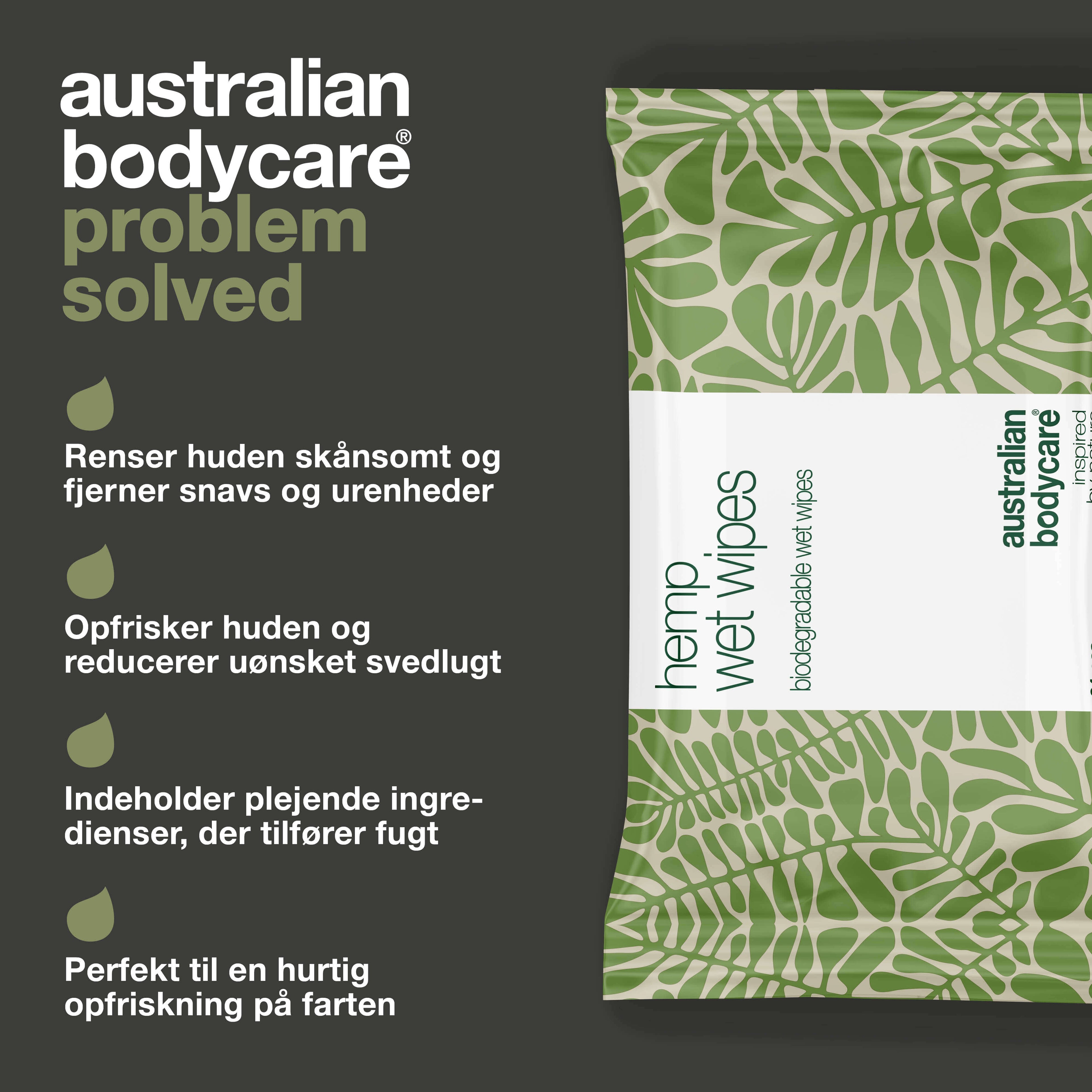 Vådservietter til skånsom rens – med hamp og aloe vera — Effektive vådservietter, der renser og opfrisker huden. Med hampfrøolie og aloe vera. Perfekte til hænder, ansigt og krop.