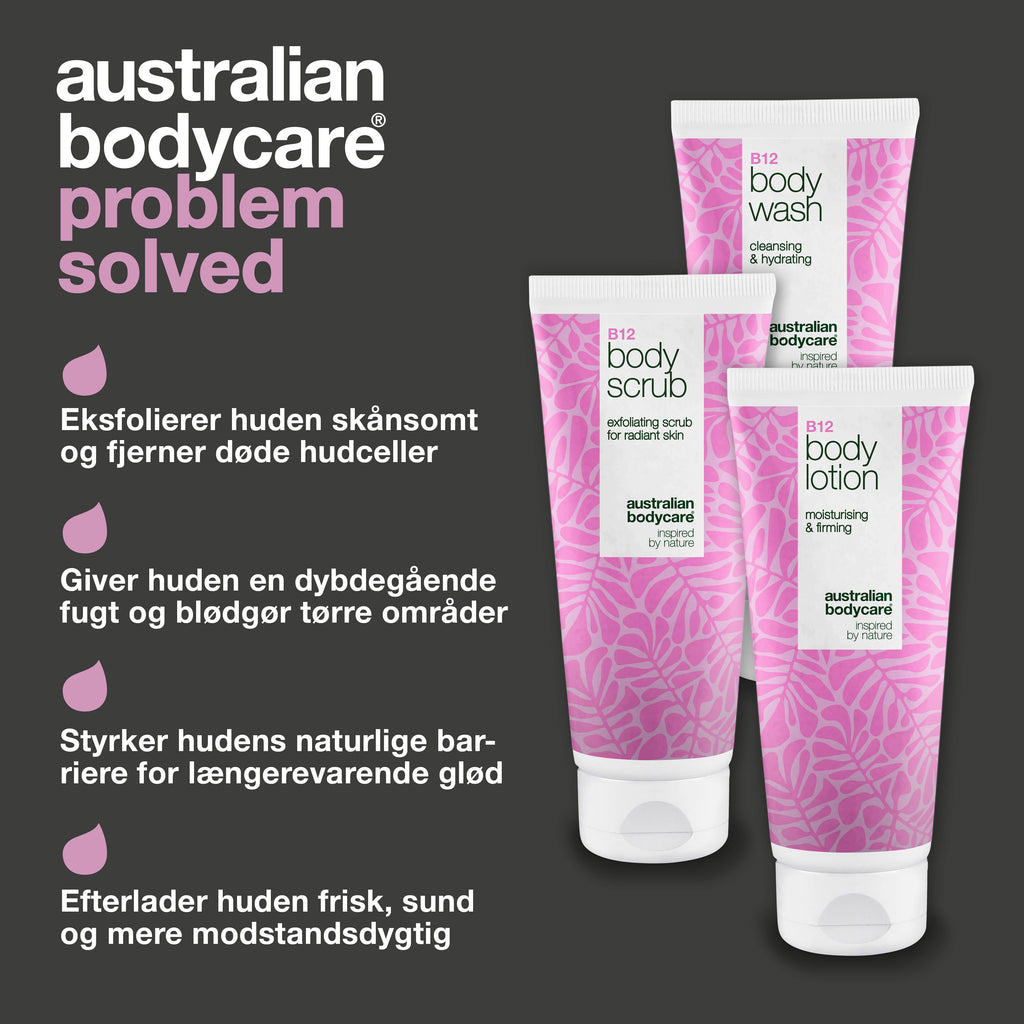 Eksfoliering med B12 for glat og strålende hud — Fjern døde hudceller og få en silkeblød, fugtet hud med B12.