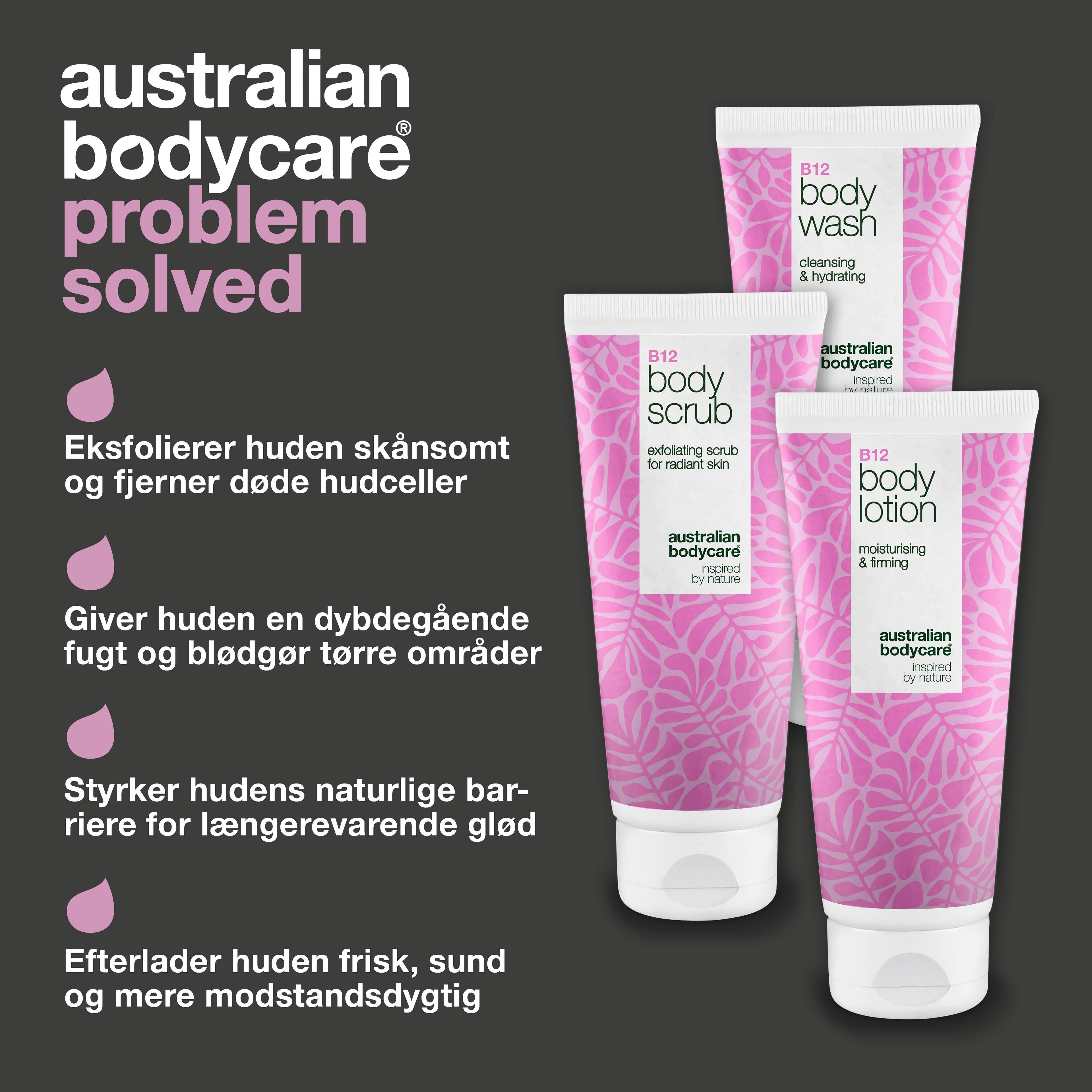 Eksfoliering med B12 for glat og strålende hud — Fjern døde hudceller og få en silkeblød, fugtet hud med B12.