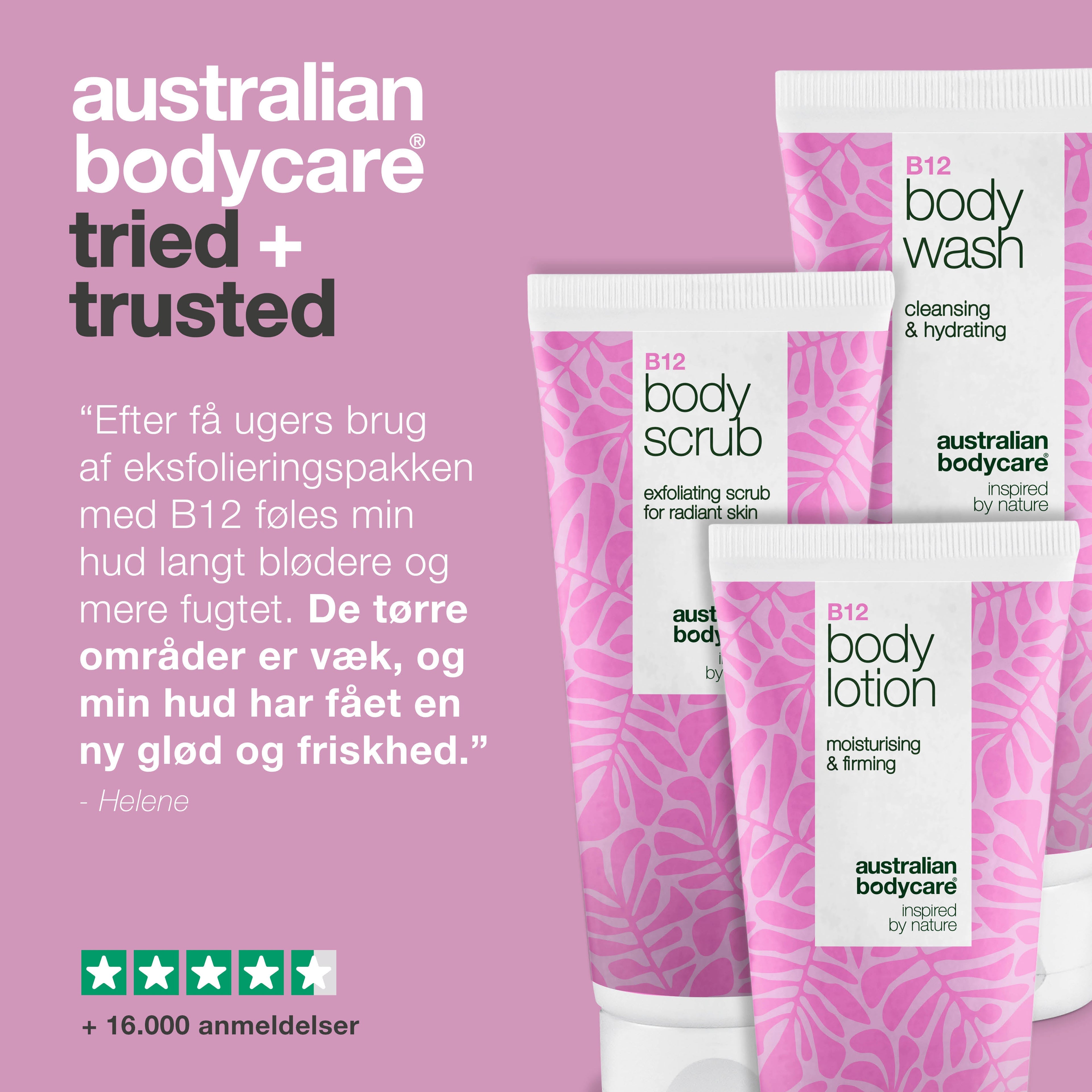 Eksfoliering med B12 for glat og strålende hud — Fjern døde hudceller og få en silkeblød, fugtet hud med B12.