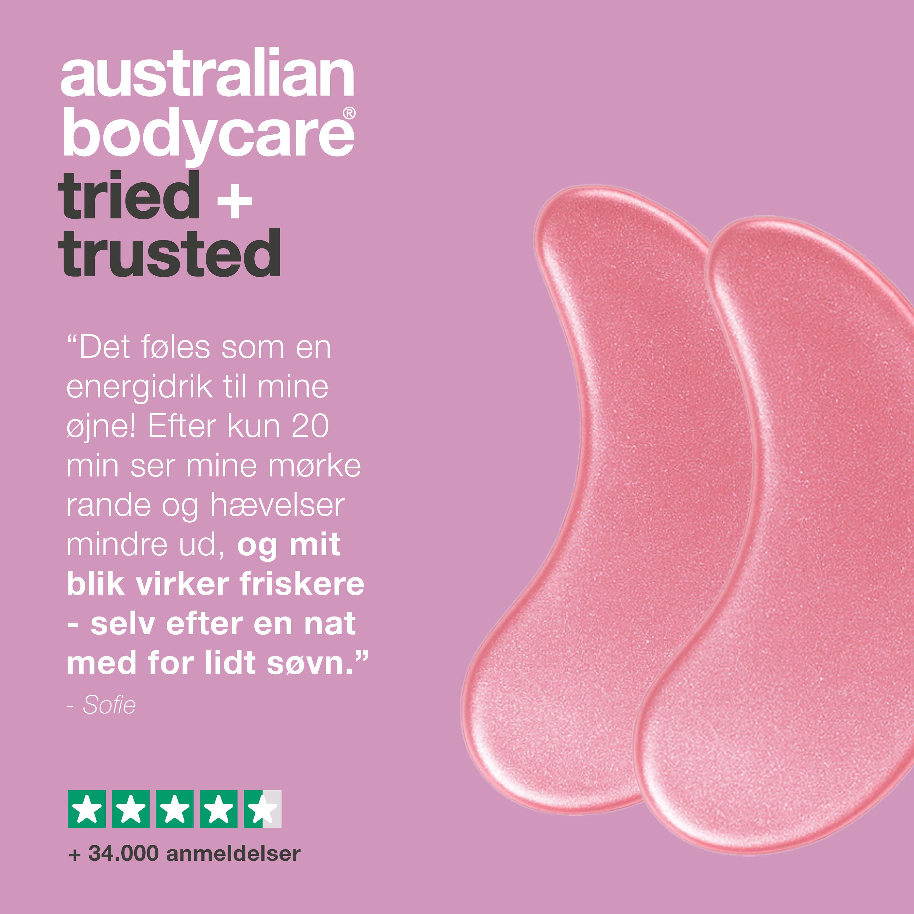 Øjenmasker med B12-vitamin og Collagen mod mørke rande og hævelser — Reducer mørke rande og poser under øjnene med B12 Eye Patches. Fugter og opfrisker huden på kun 20 min. Perfekt til trætte øjne!