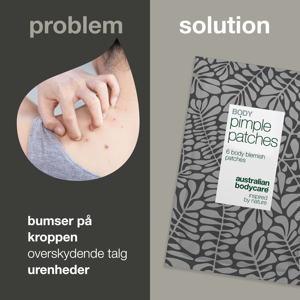 Body Pimple Patches – Bumseplastre til ryg og bryst — Effektive bumseplastre til ryg, bryst og skuldre. Absorberer talg, beskytter huden og reducerer urenheder. Perfekt til store udbrud.