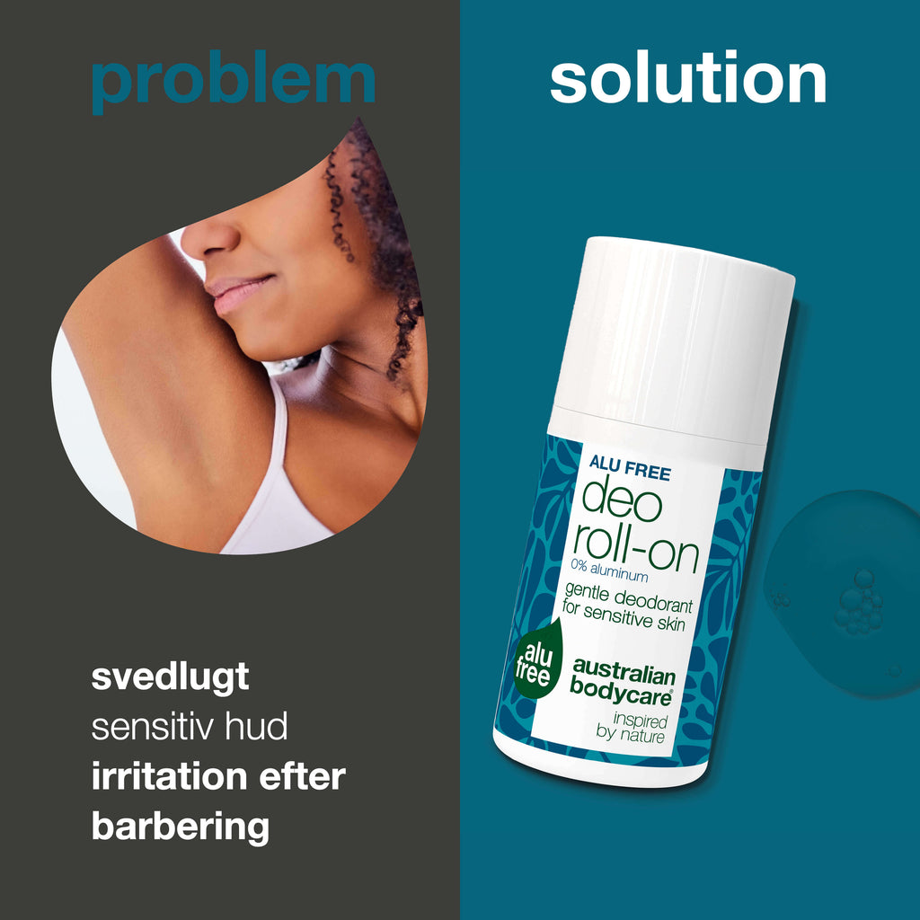 Naturlig roll-on deodorant uden aluminium mod svedlugt — Aluminiumsfri deodorant der effektivt modvirker svedlugt – uden irritation. Naturlig og mild til selv sart hud.
