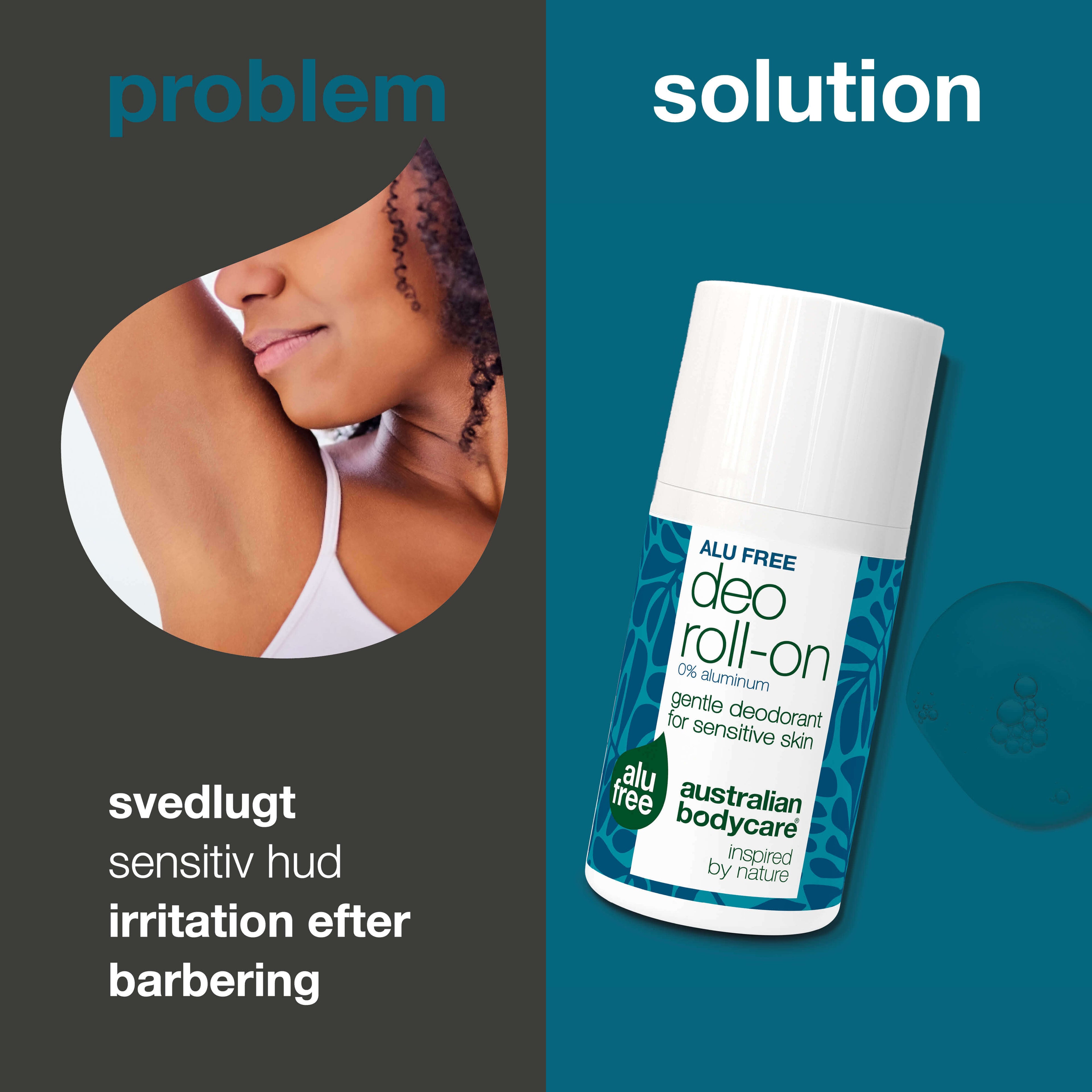 Naturlig roll-on deodorant uden aluminium mod svedlugt — Aluminiumsfri deodorant der effektivt modvirker svedlugt – uden irritation. Naturlig og mild til selv sart hud.