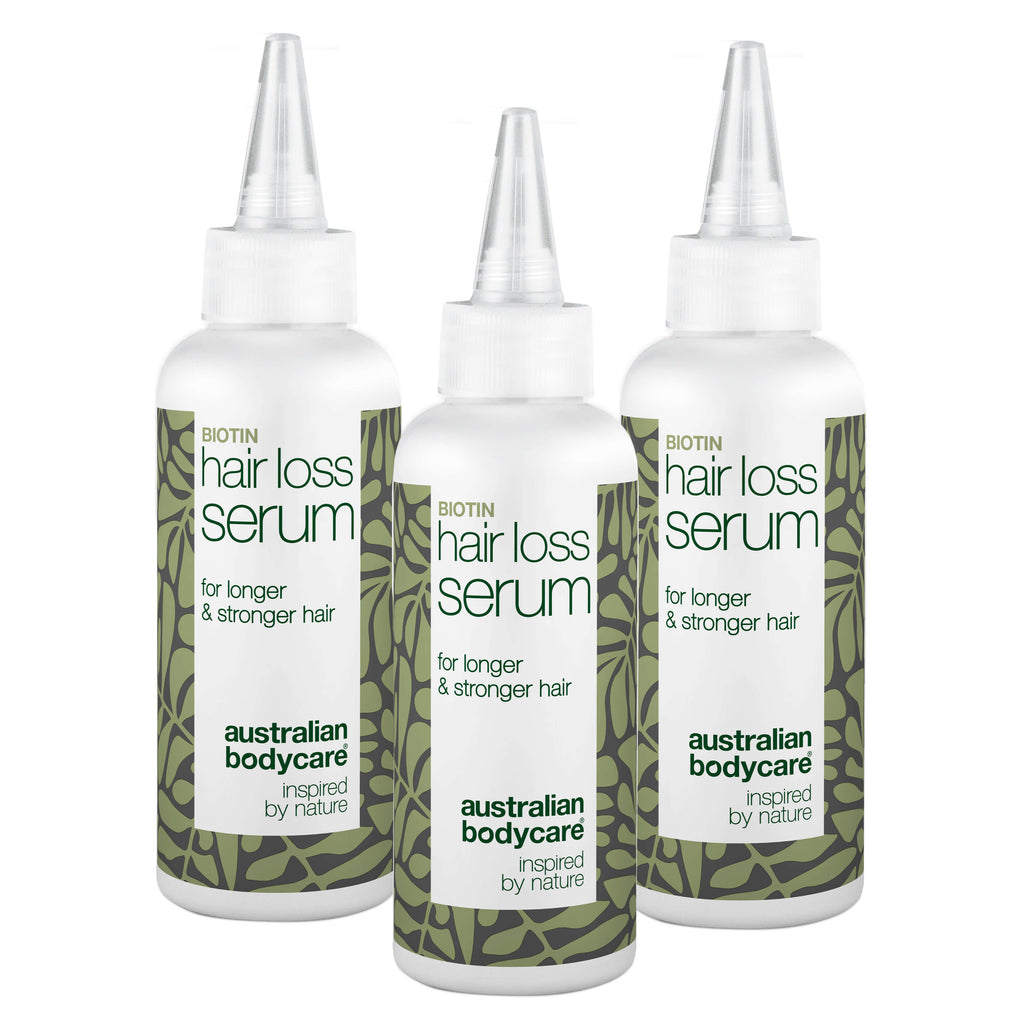 Hårtabsserum med biotin, Capilia Longa & koffein — Effektivt hårtabsserum med biotin, Capilia Longa & koffein. Styrker tyndt hår og hovedbunden. Få fyldigere og sundere hår!