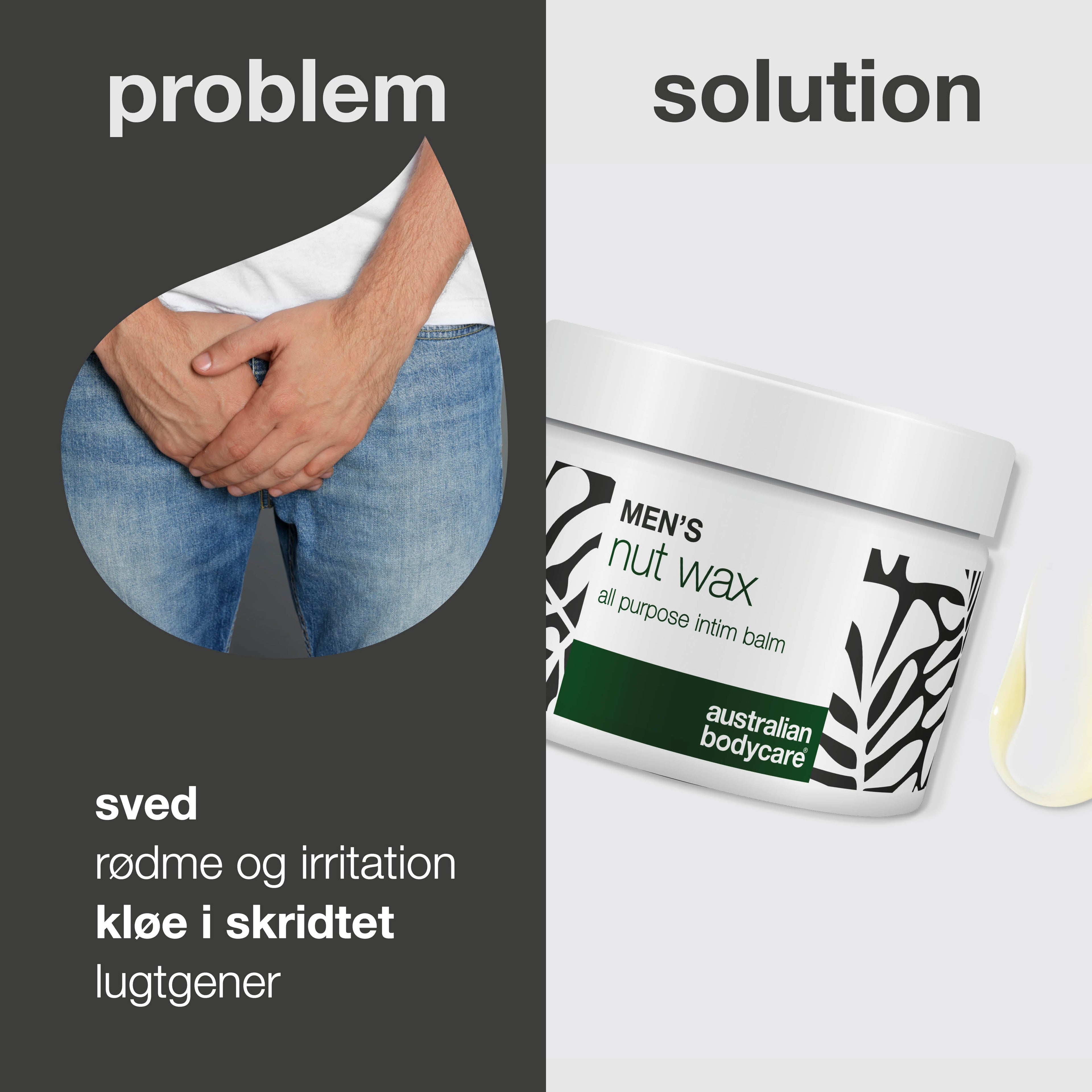 Klunke Voks – mod sved, friktion og lugt i intimområdet — Klunke Voks mod sved, lugt og kløe i skridtet. Blødgør og beskytter med sheasmør, squalane og beroligende bisabolol.