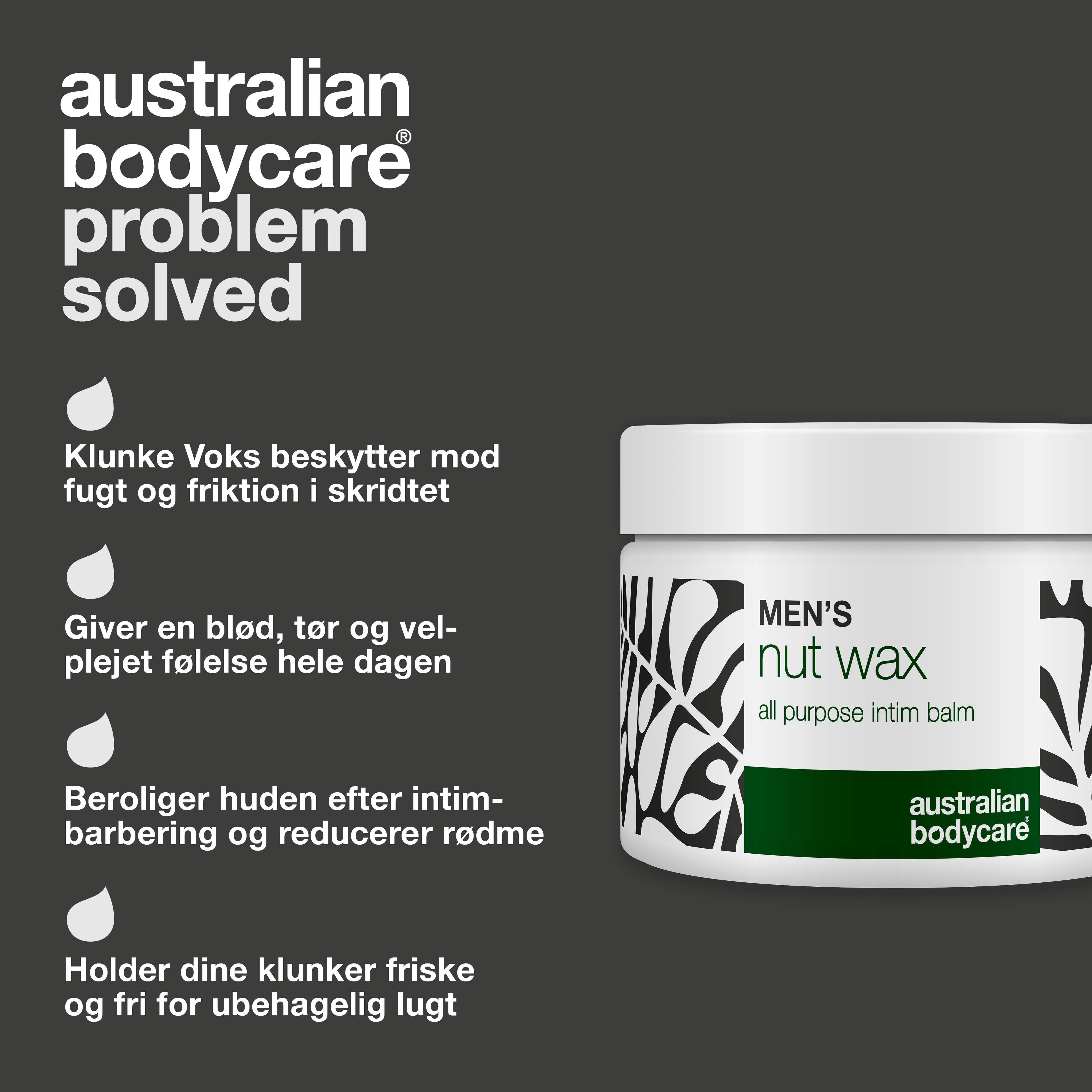 Klunke Voks – mod sved, friktion og lugt i intimområdet — Klunke Voks mod sved, lugt og kløe i skridtet. Blødgør og beskytter med sheasmør, squalane og beroligende bisabolol.