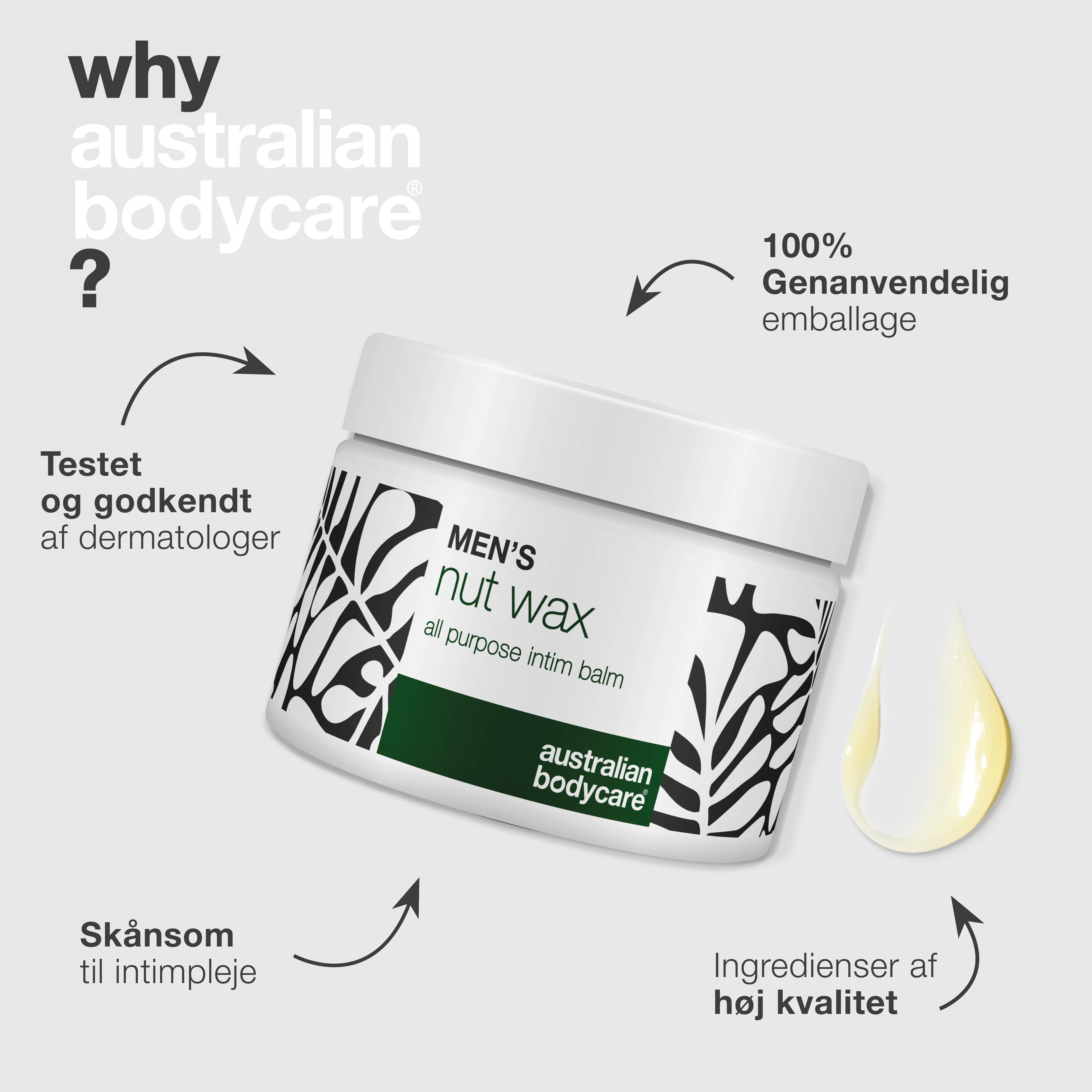 Klunke Voks – mod sved, friktion og lugt i intimområdet — Klunke Voks mod sved, lugt og kløe i skridtet. Blødgør og beskytter med sheasmør, squalane og beroligende bisabolol.