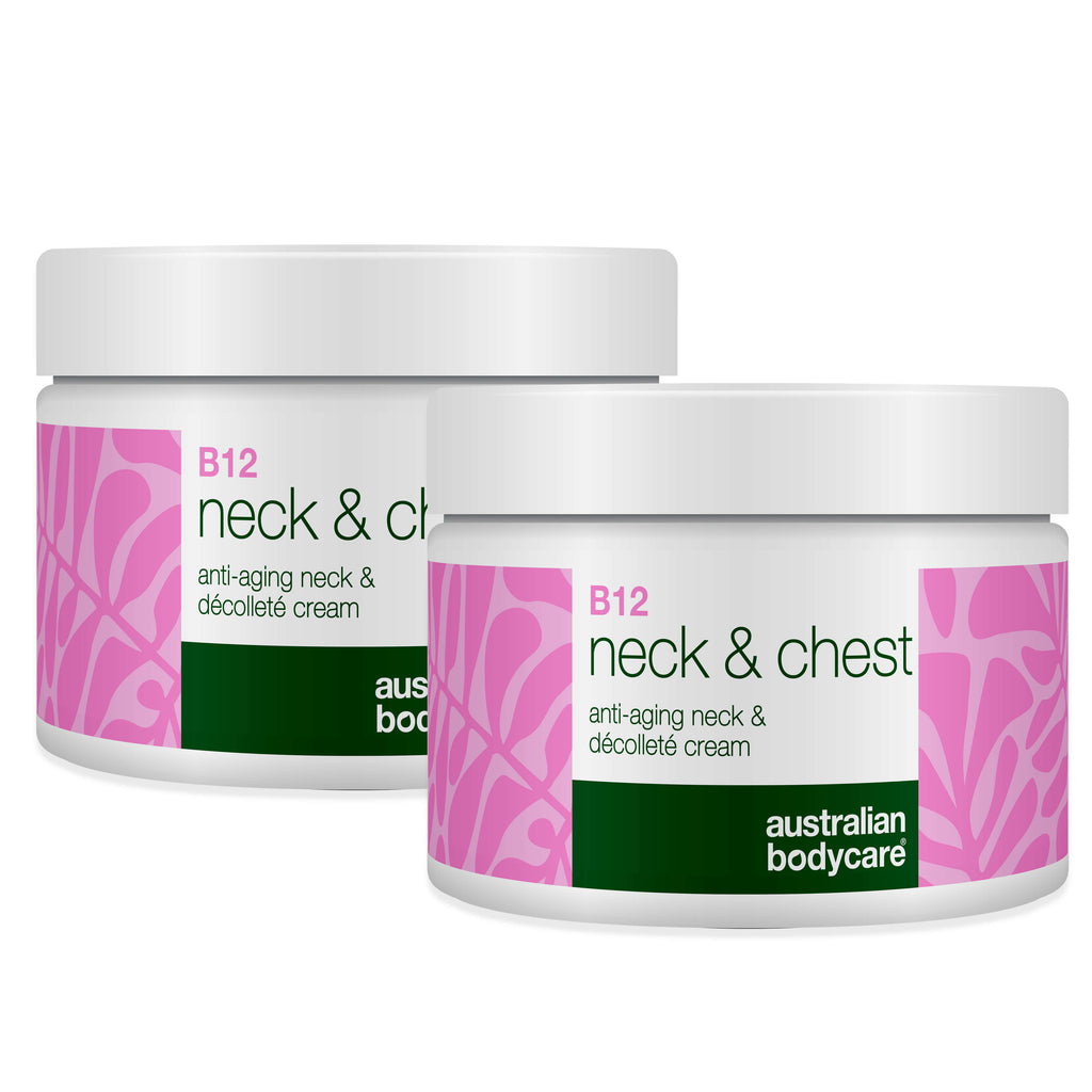 B12 Creme til Hals og Bryst – Reducer rynker og slap hud — B12 Hals- og Dekolletécreme fugter, opstrammer og mindsker rynker. For en glat og ungdommelig hud.