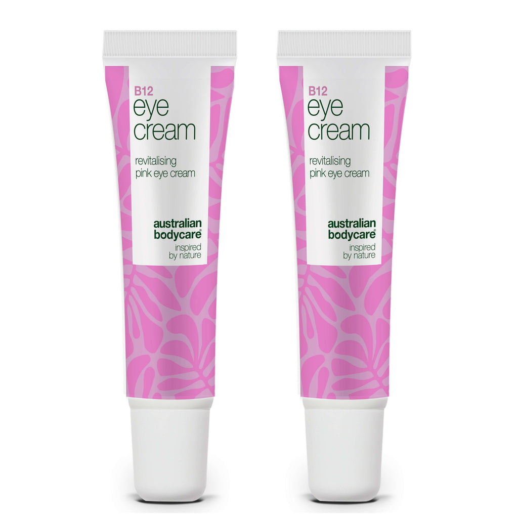B12 Øjencreme mod poser, mørke rander og fine linjer — B12 øjencreme, der effektivt reducerer poser, mørke rande og fine linjer. Fugtgivende og opstrammende.