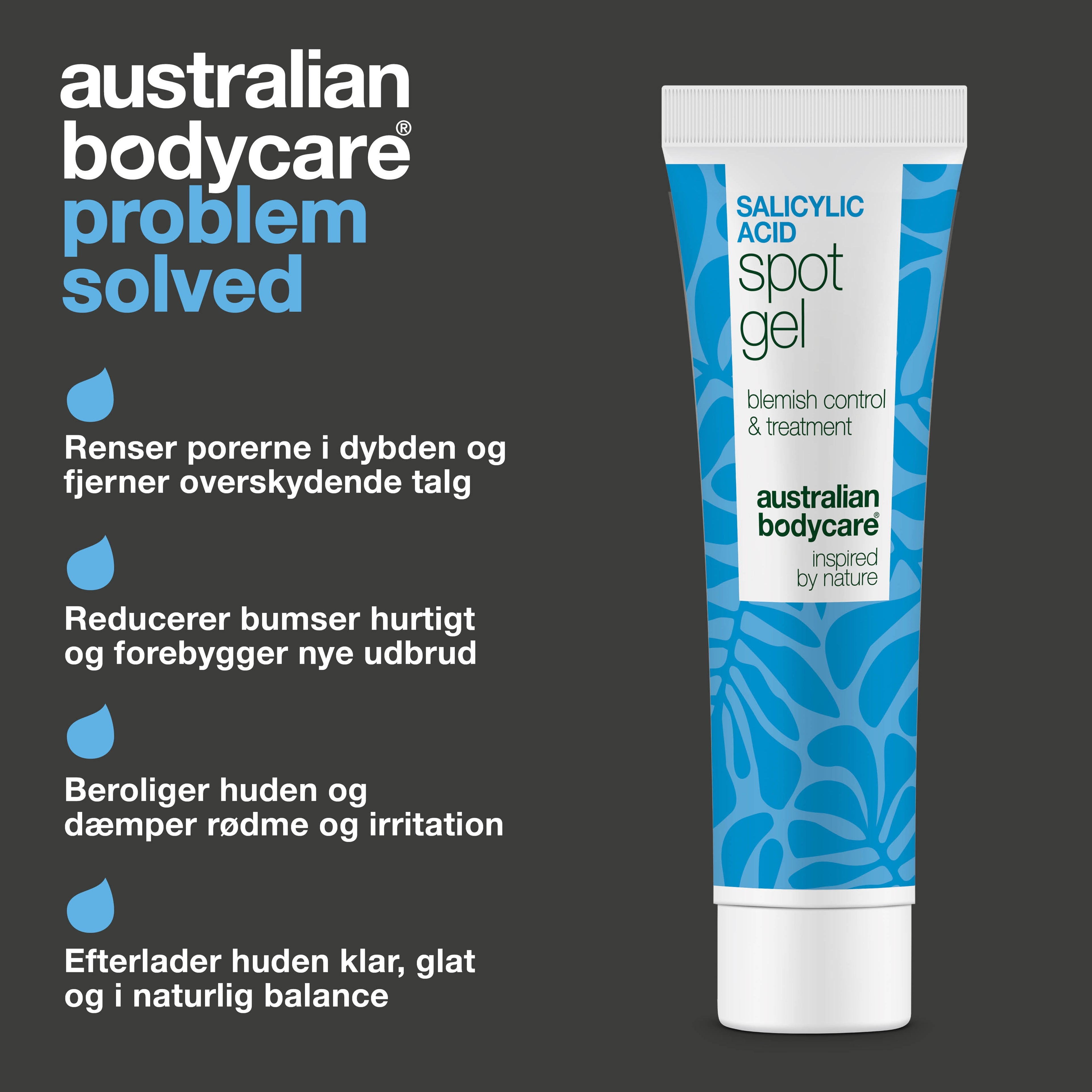 Salicylsyre Spot Gel mod bumser, hudorme og rødme — Salicylsyre Spot Gel til uren hud. Reducerer rødme og tilstopninger med effektiv salicylsyre for en klarere hud.