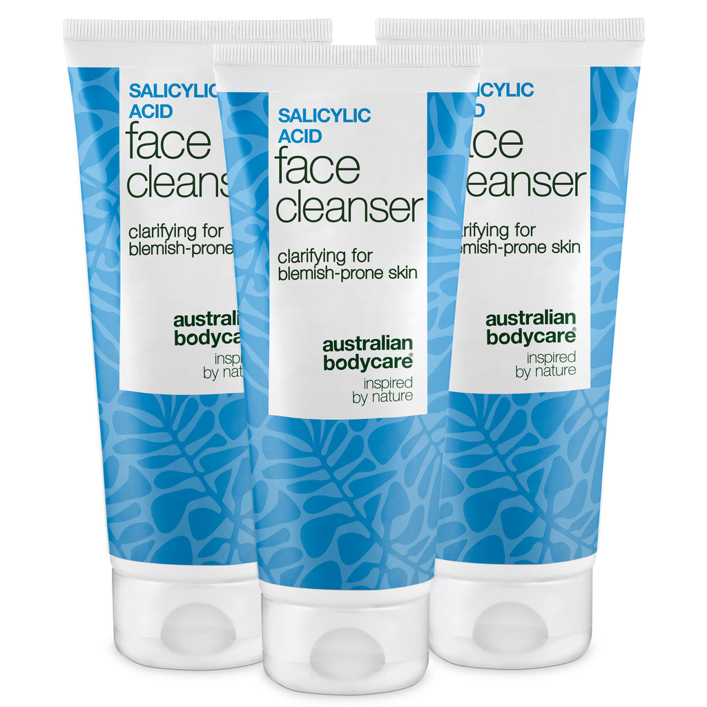 Salicylsyre Ansigtsrens mod bumser og hudorme — Salicylsyre Cleanser opløser talg, forebygger uren hud og giver frisk glød.