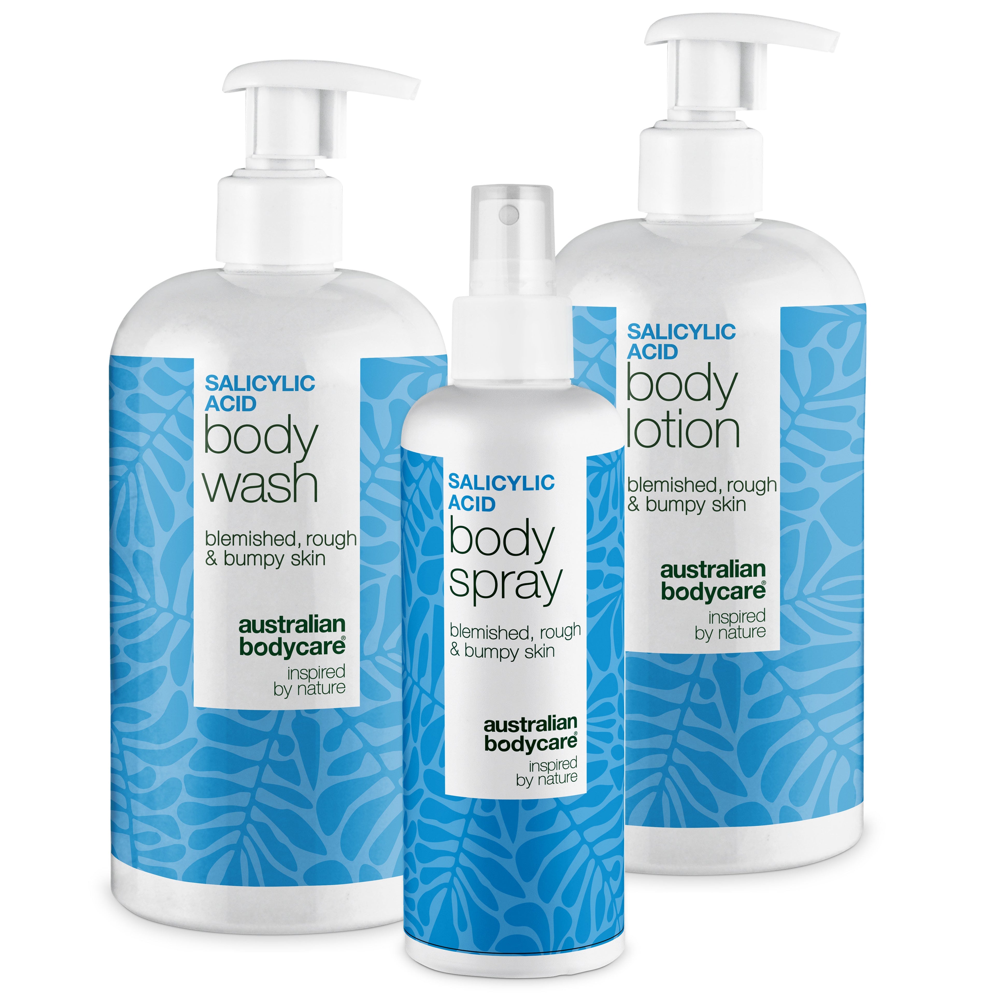 Kropspakke til bumser – ren, glat og balanceret hud med salicylsyre — Pakke mod bumser og uren hud på kroppen. Renser porer i dybden med salicylsyre, niacinamid og zink for en glattere hud.